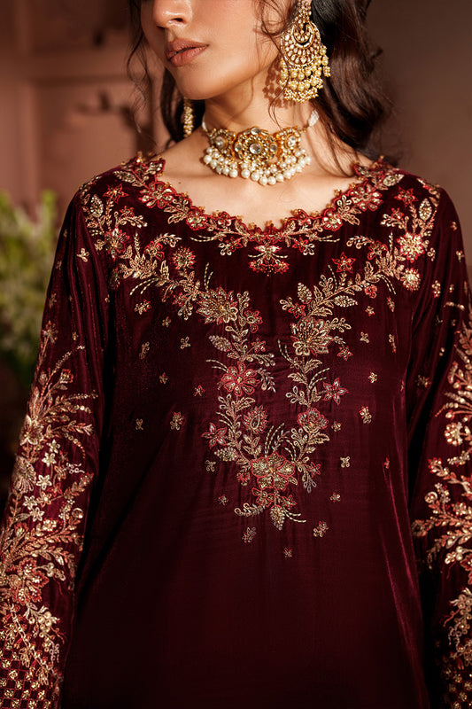 IV-55 Embroidered Velvet