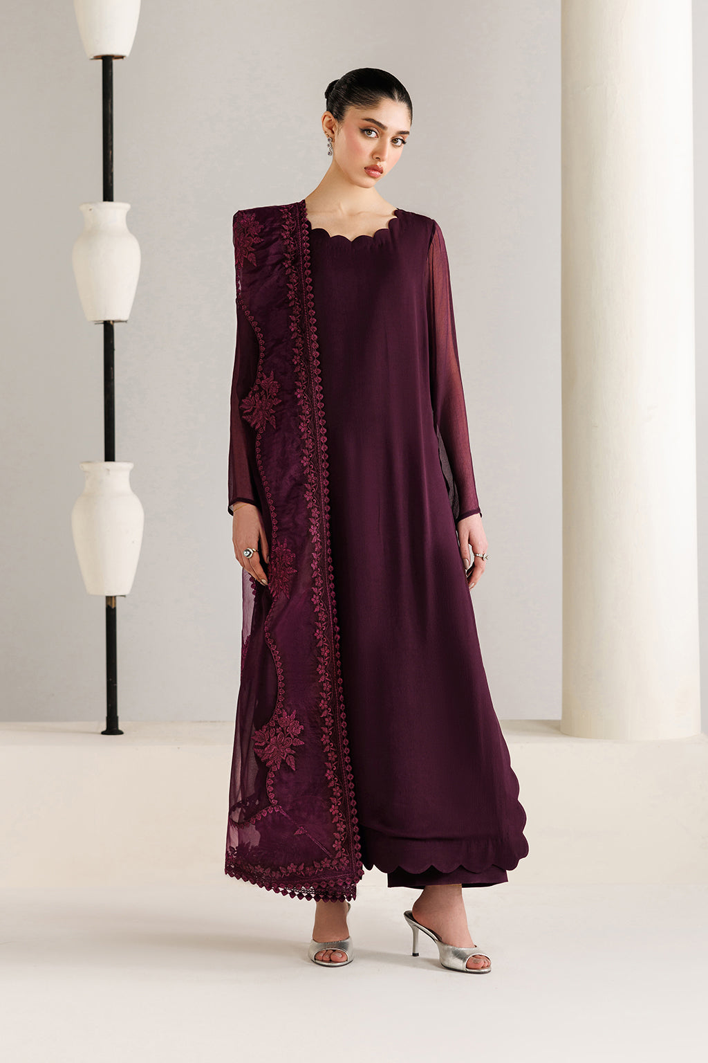 plain chiffon dress Plain Chiffon Frock Chiffon Dress Designs 2018 Dark Teal Embroidered Luxury Chiffon Dress Semi Formals By Iznik