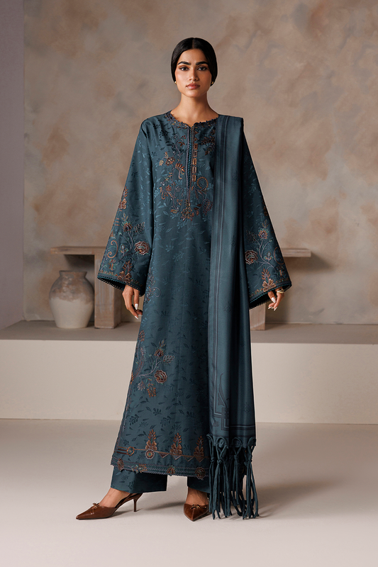 UE-745 Embroidered Viscose Jacquard