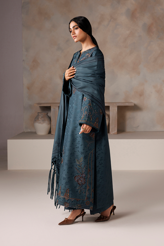 UE-745 Embroidered Viscose Jacquard