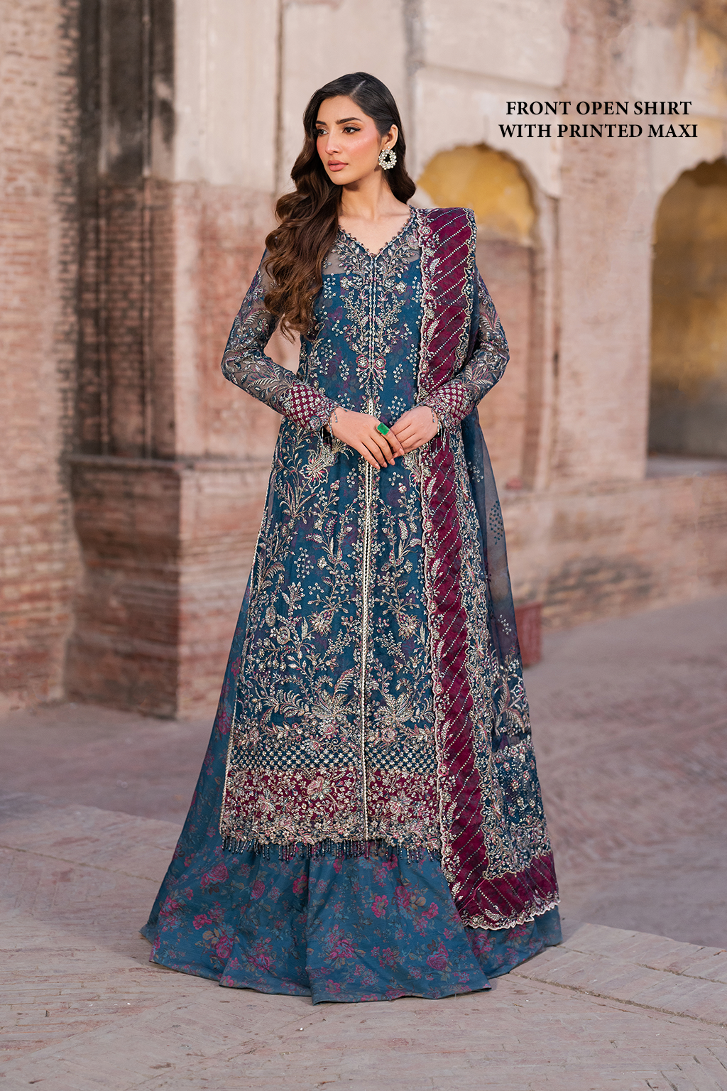 Buy Online | Latest Unstitched & Stitched Embroidered Luxury Organza Dress  ILC-03 | Iznik Fashions