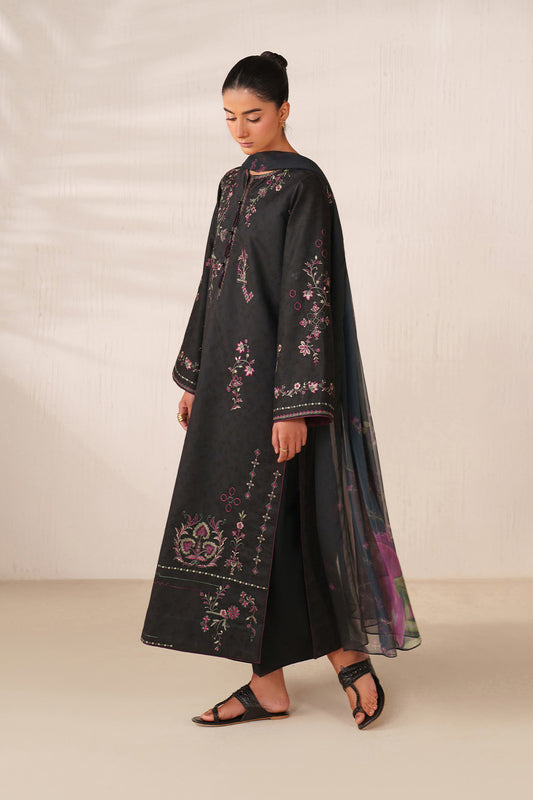UE-595 Embroidered Lawn - Iznik