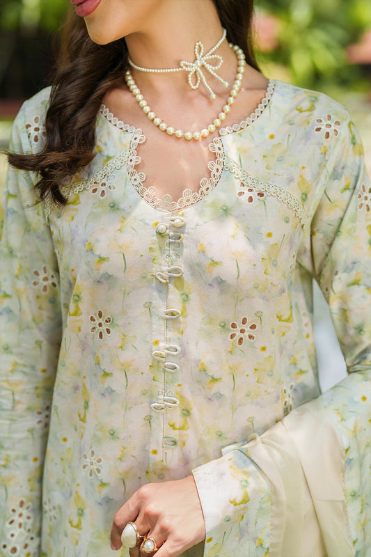 UE-501 Embroidered Lawn - Iznik