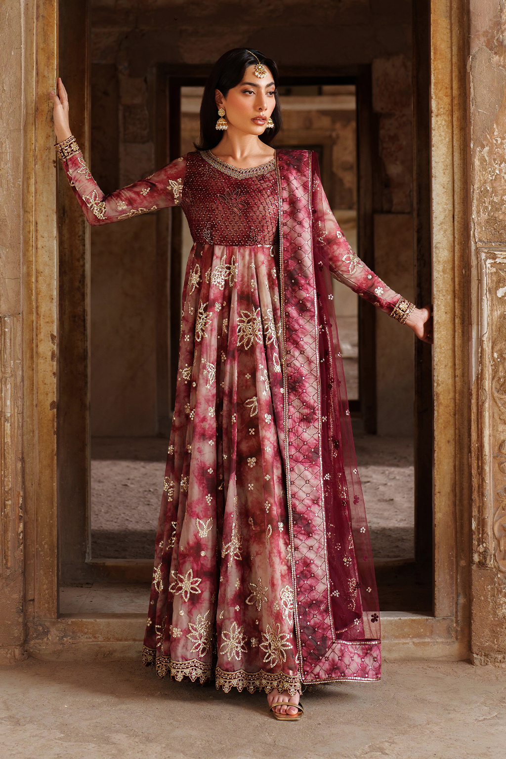 printed chiffon dresses pakistani Black Chiffon Floral Maxi