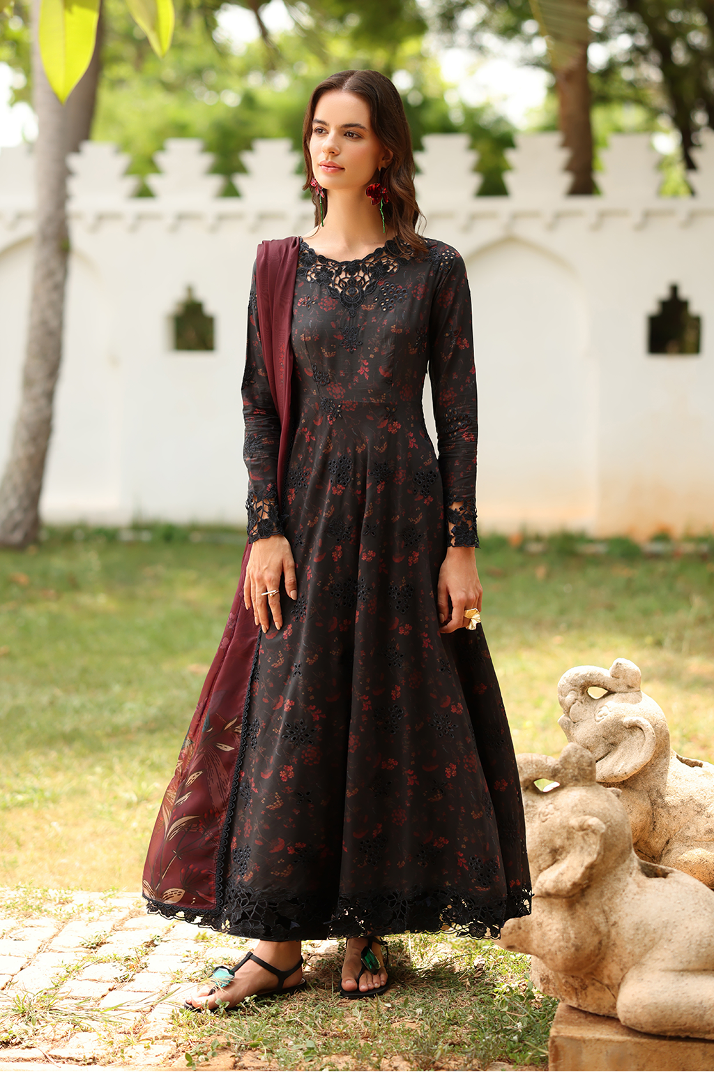 sachin and babi light blue dress A Work Of Art Magenta Pink Floral Embroidered Mini Dress