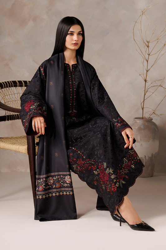 UE-739 Embroidered Viscose Jacquard