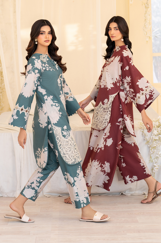 IP-301 Printed Lawn - Iznik