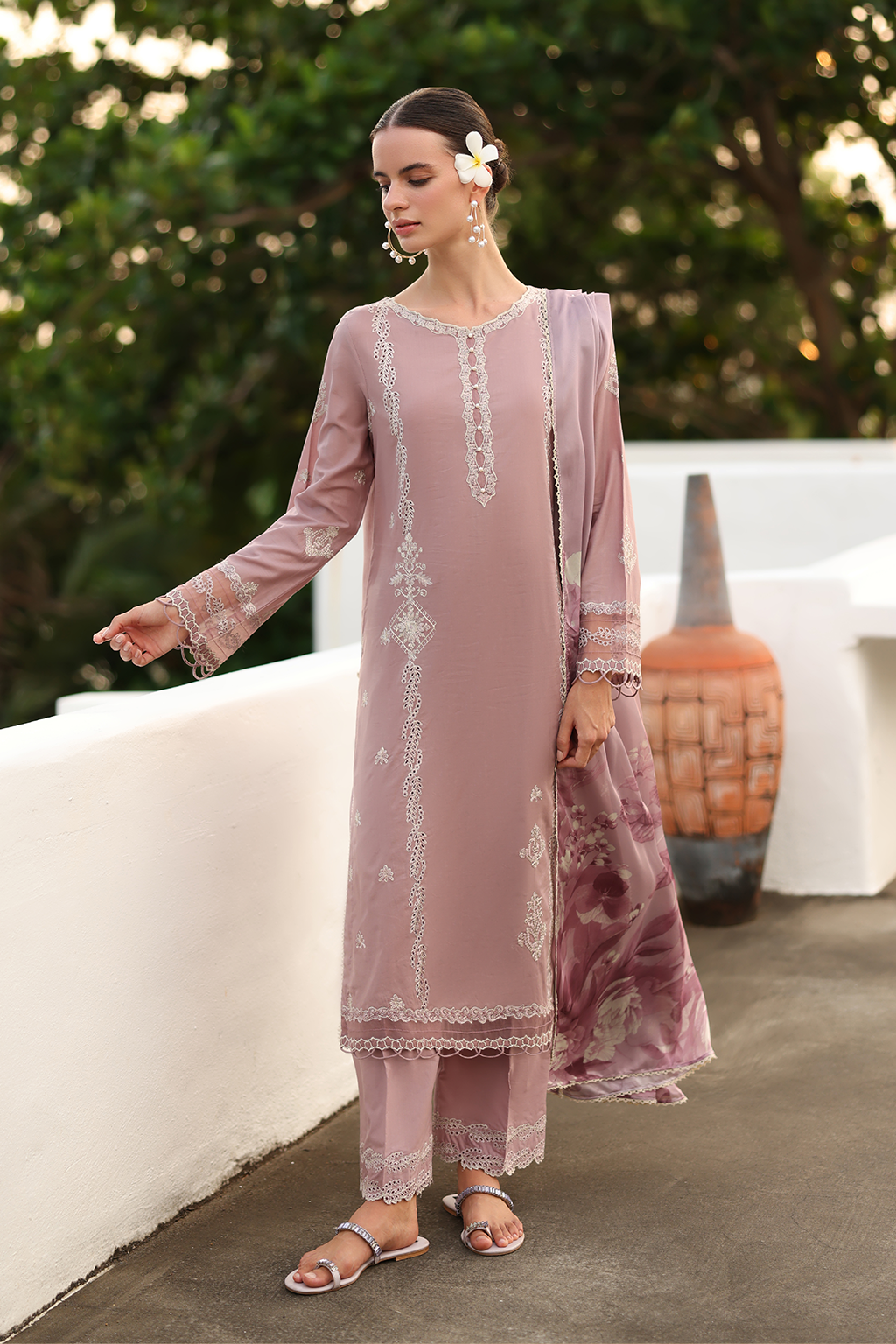 embroidered printed lawn dresses Stitched Printed Lawn Suit