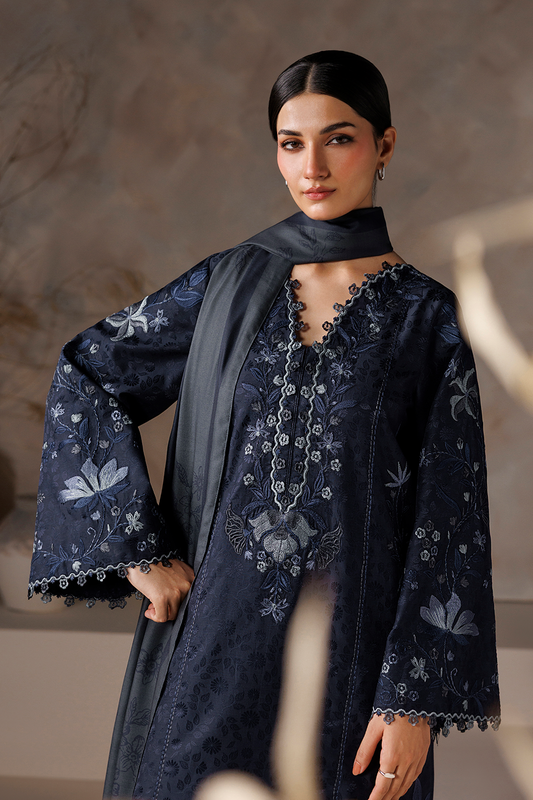 UE-742 Embroidered Viscose Jacquard