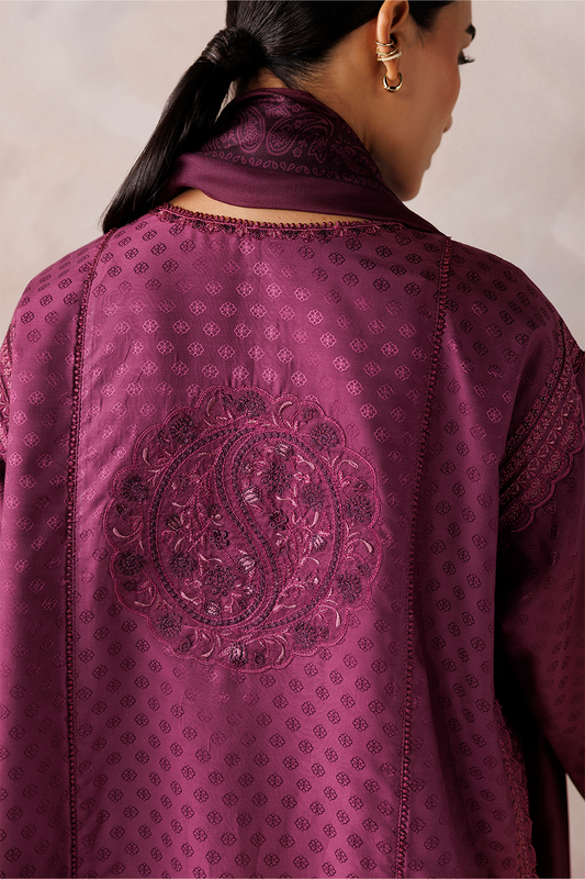 UE-747 Embroidered Viscose Jacquard