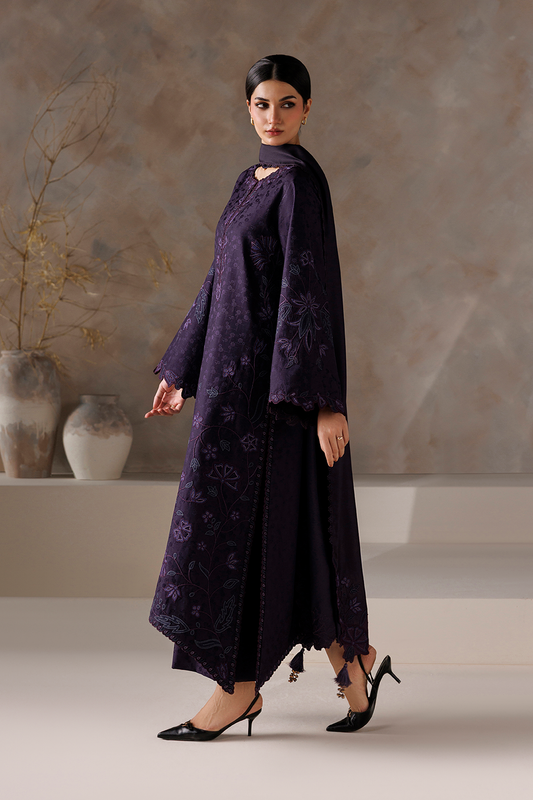 UE-744 Embroidered Viscose Jacquard
