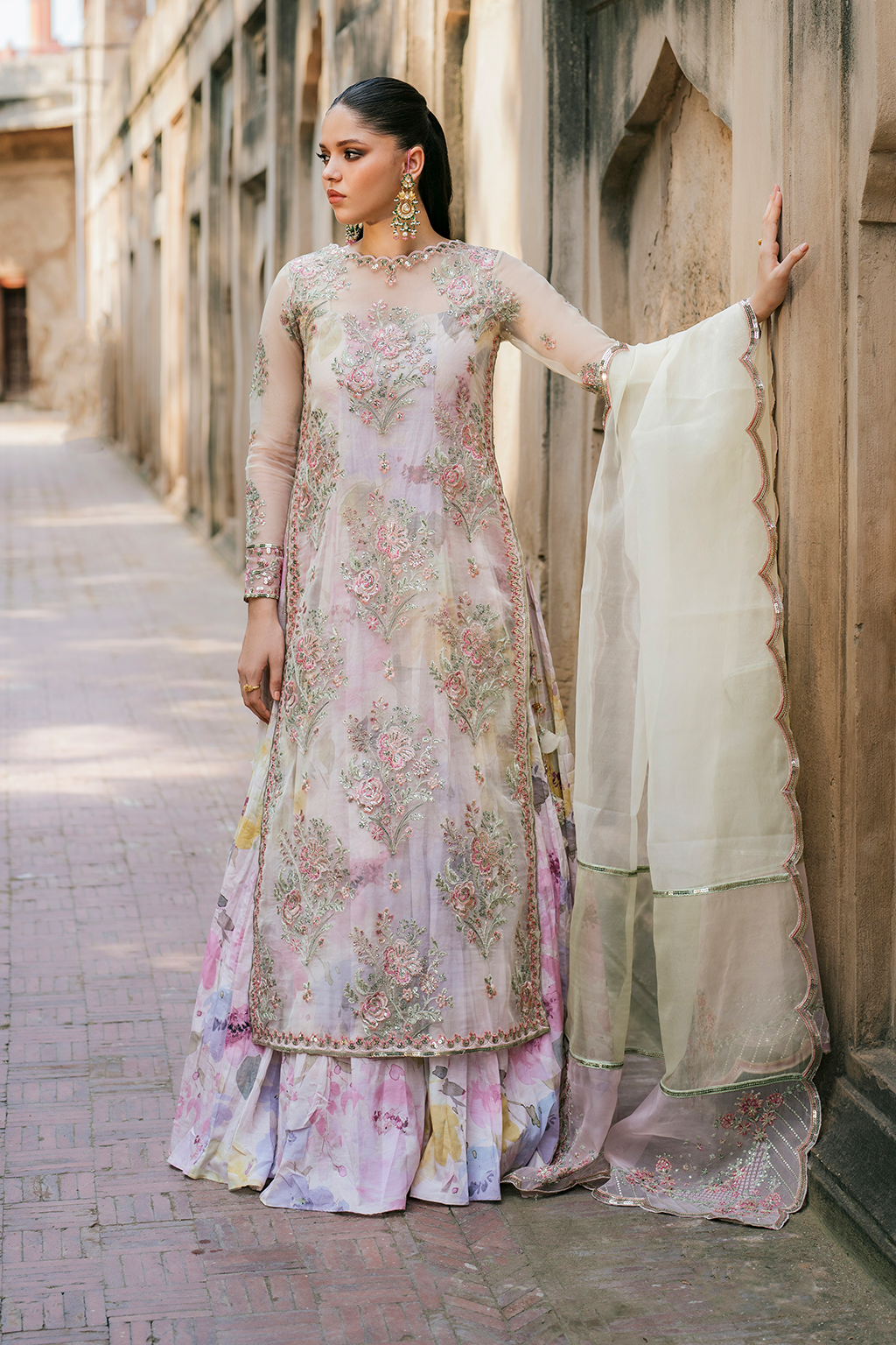 Buy Online | Latest Unstitched & Stitched Printed Raw Silk Dress UE-320