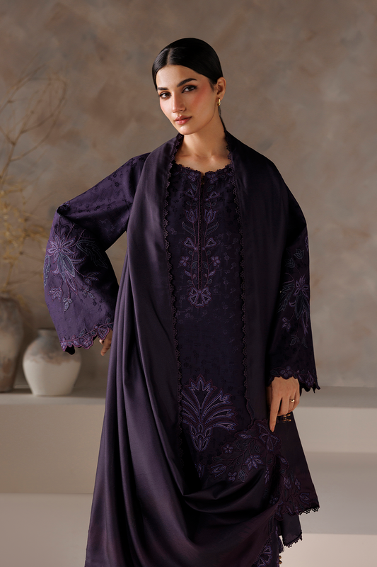 UE-744 Embroidered Viscose Jacquard