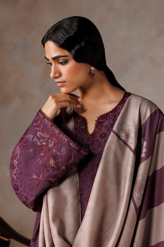 UE-740 Embroidered Viscose Jacquard