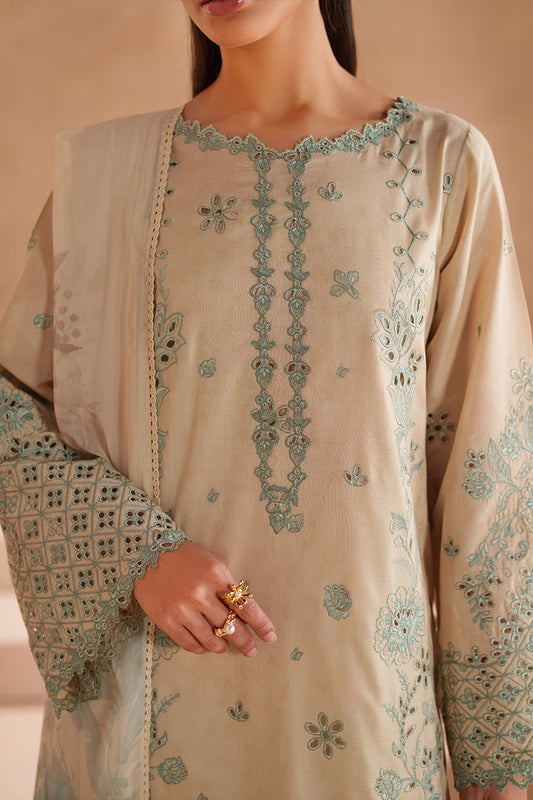 UE-605 Embroidered Lawn - Iznik