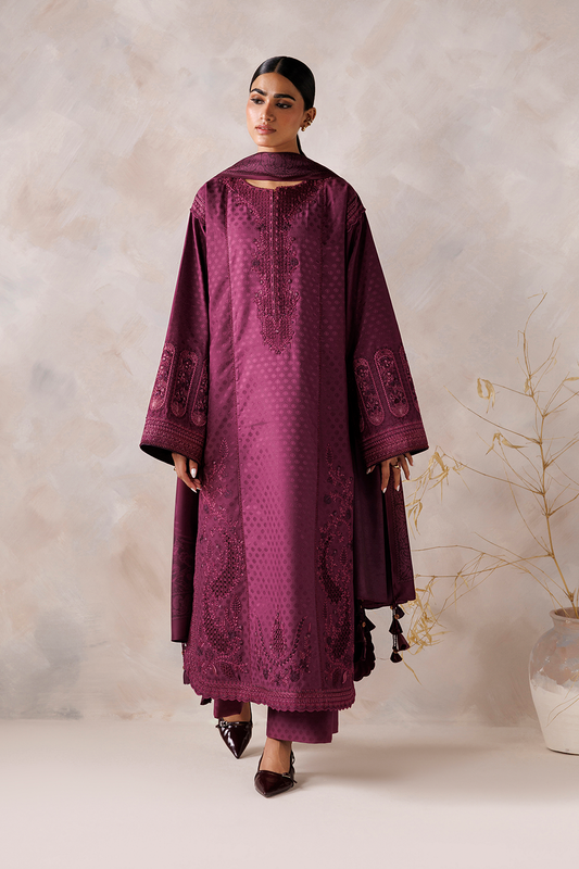 UE-747 Embroidered Viscose Jacquard