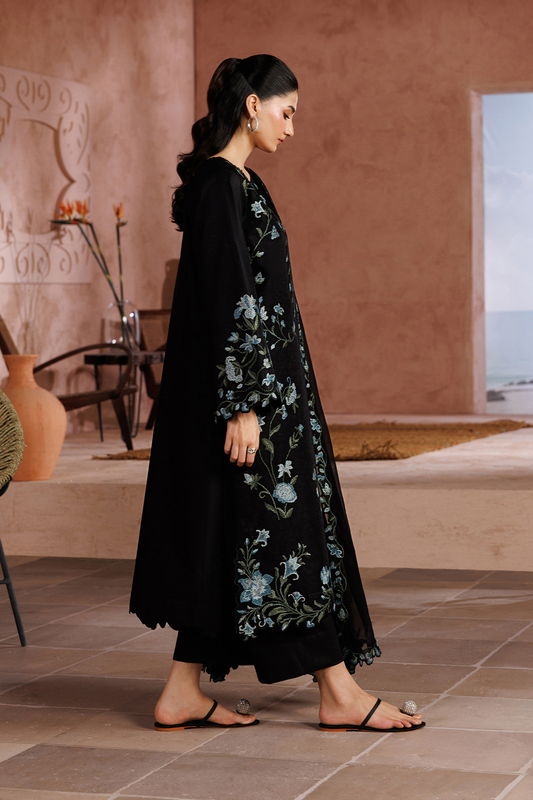 UE-695 Embroidered Lawn - Iznik