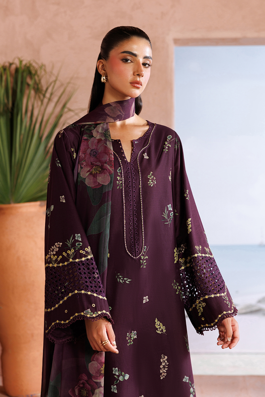 UE-710 Printed Lawn - Iznik
