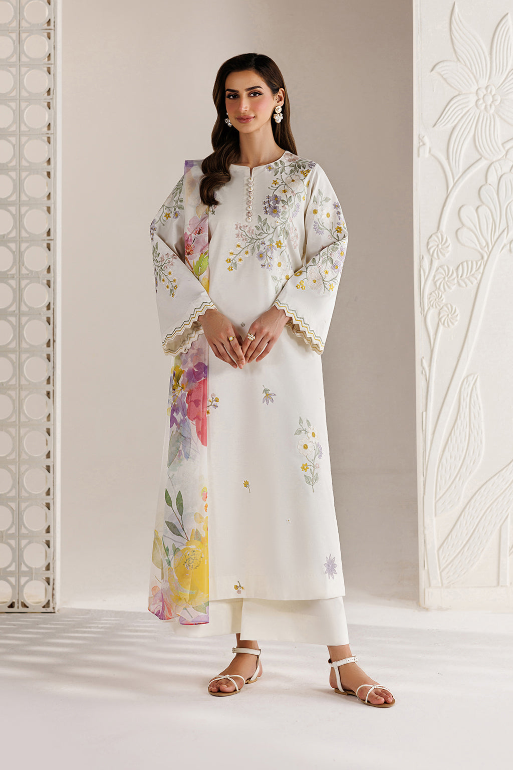 lawn white dress design Antique Edwardian Lawn Dress, White Cotton Gauze With Lace Insets