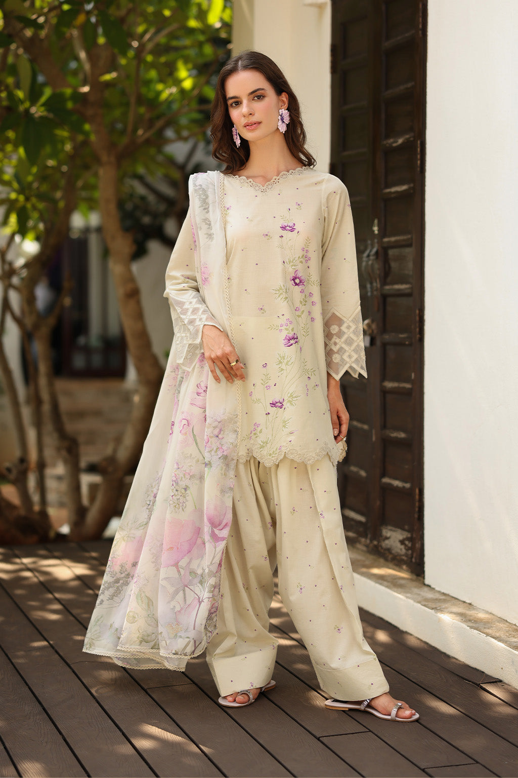 green emerald velvet dress adan-libas Pakistani Dress Lawn & Print
