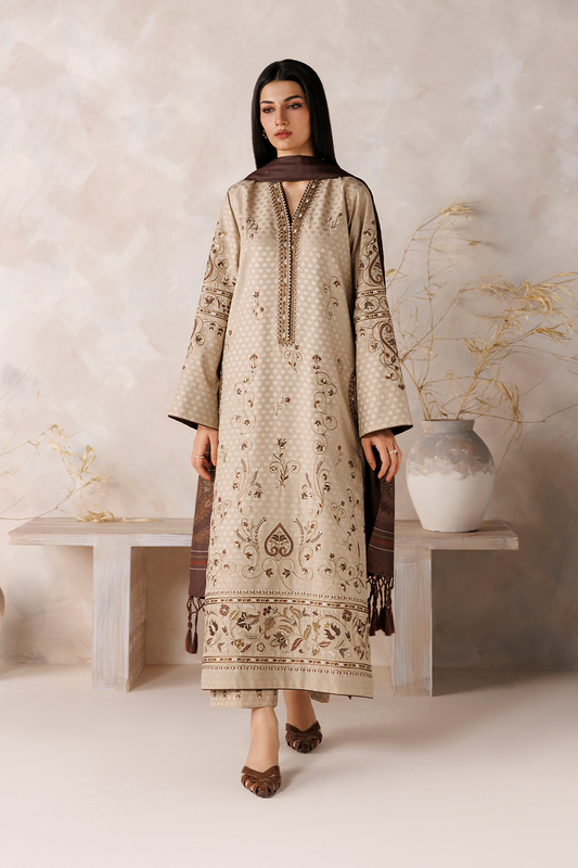 UE-748 Embroidered Viscose Jacquard