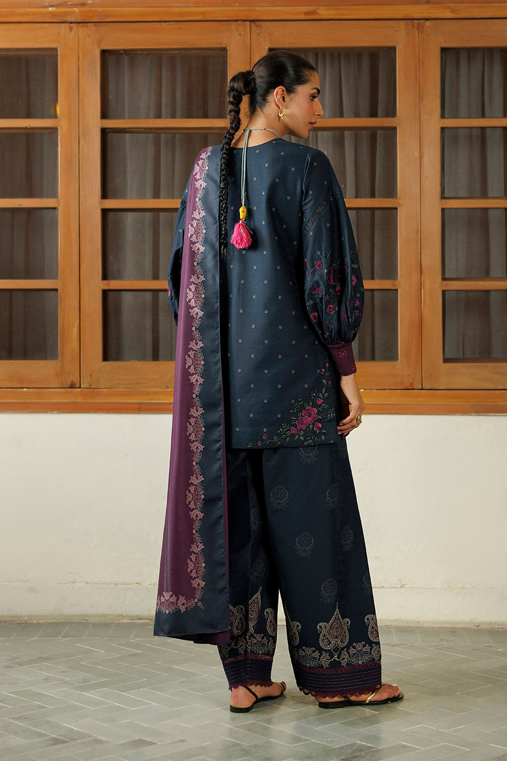 IPF-26  Embroidered Printed Viscose Linen