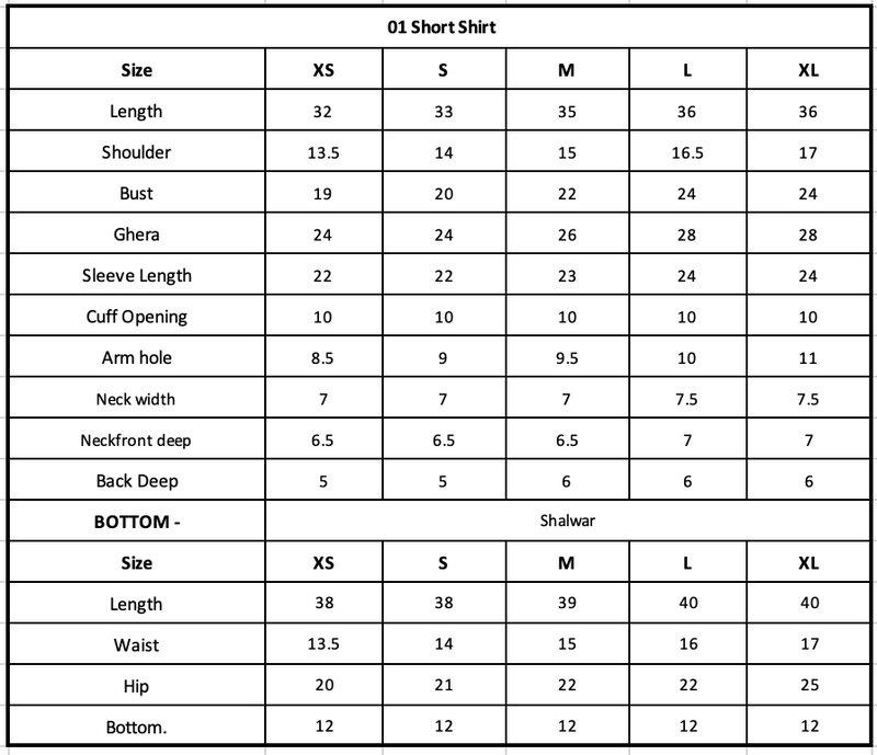 Size Chart Image