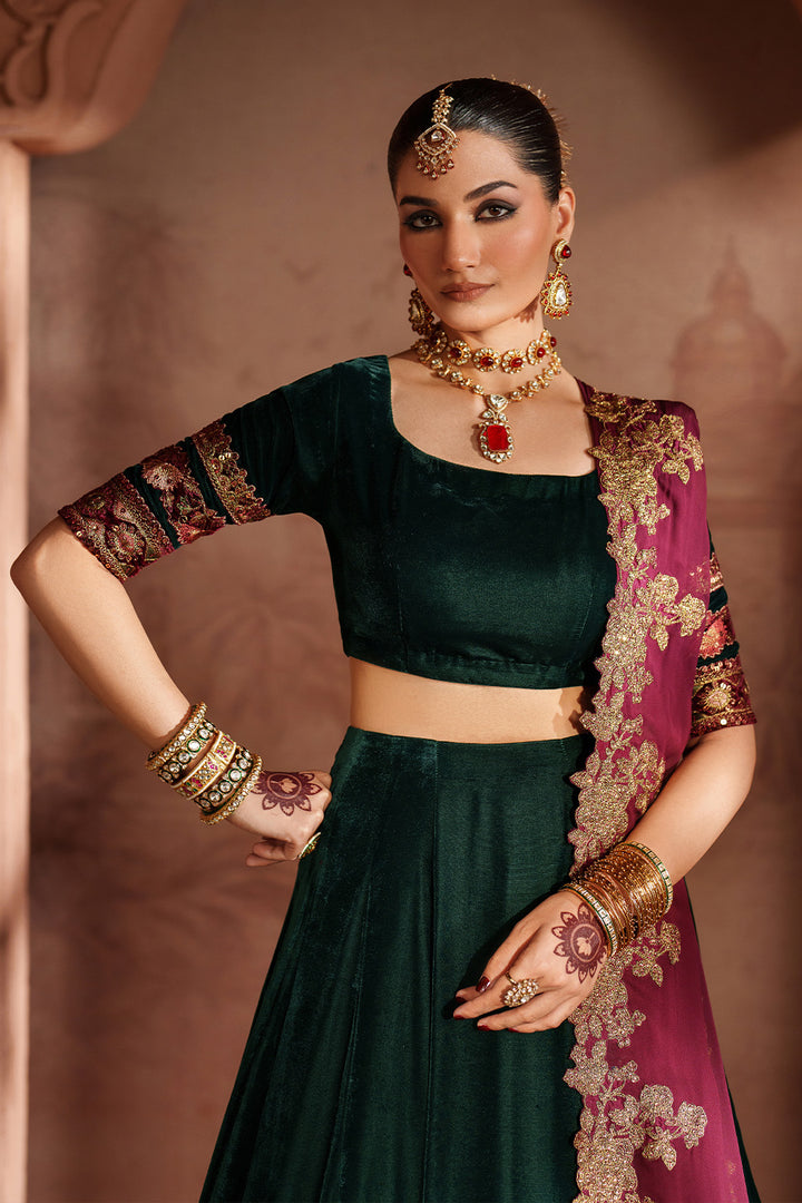 IV-65 Embroidered Velvet ( Lehnga Choli )