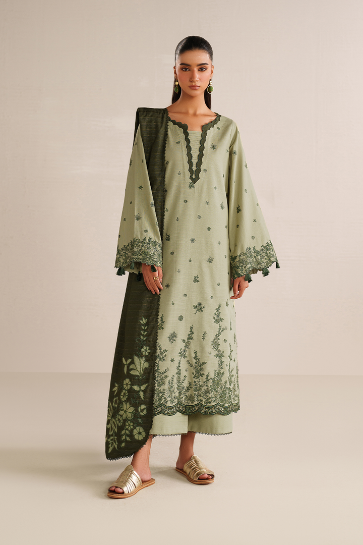 UE-578 Embroidered Khaddar