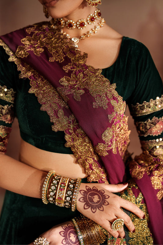 IV-65 Embroidered Velvet