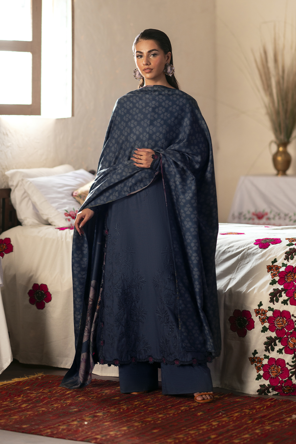 IPK-10 Embroidered Khaddar