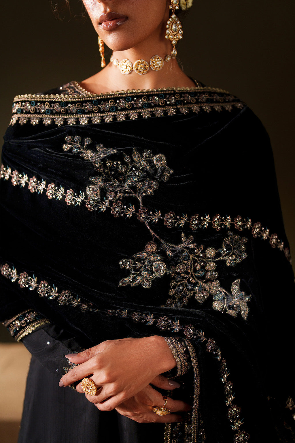 IV-72  Embroidered Velvet