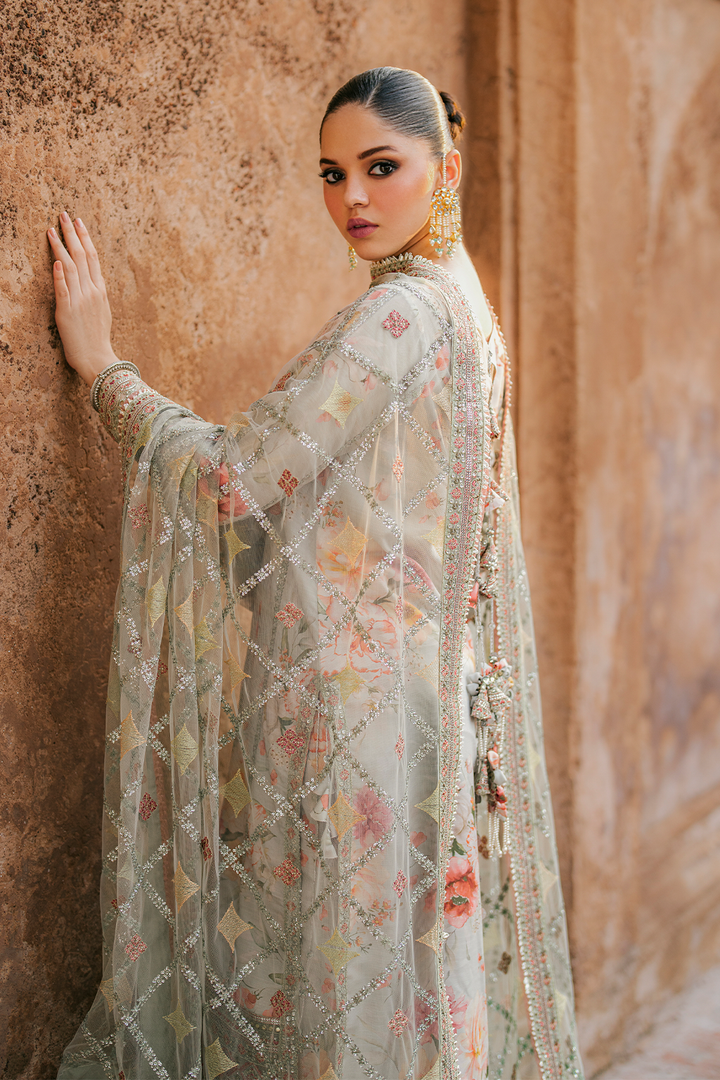 UE-311 Embroidered Raw Silk