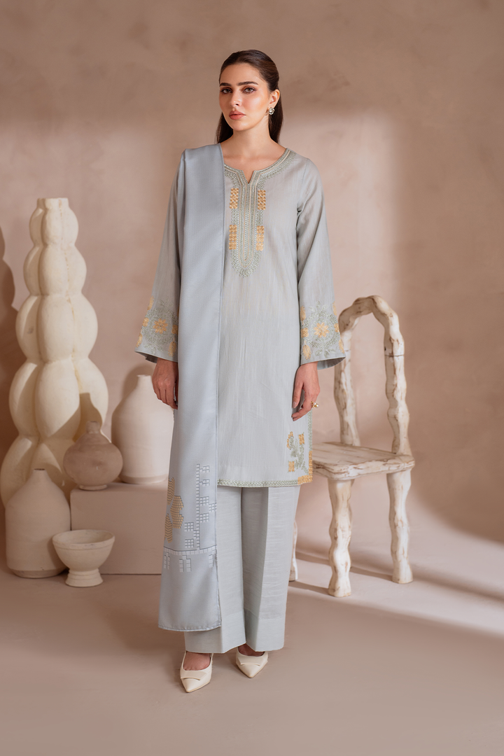 UE-369 Embroidered Khaddar