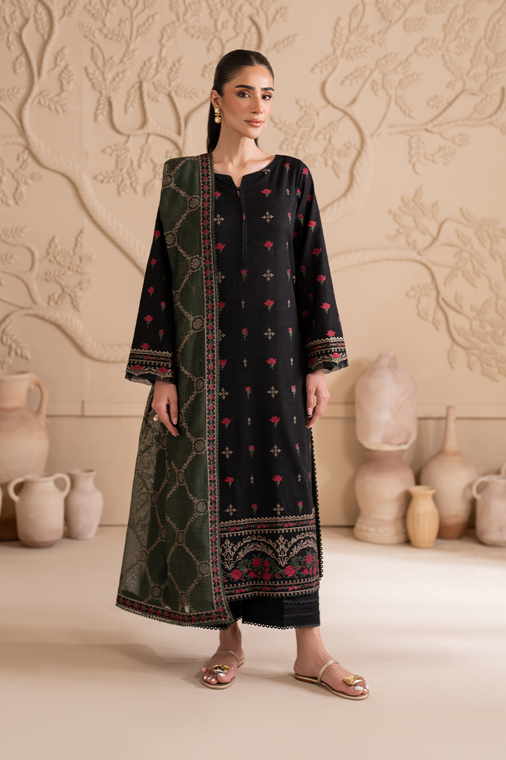 UE-294 Embroidered Khaddar - Iznik