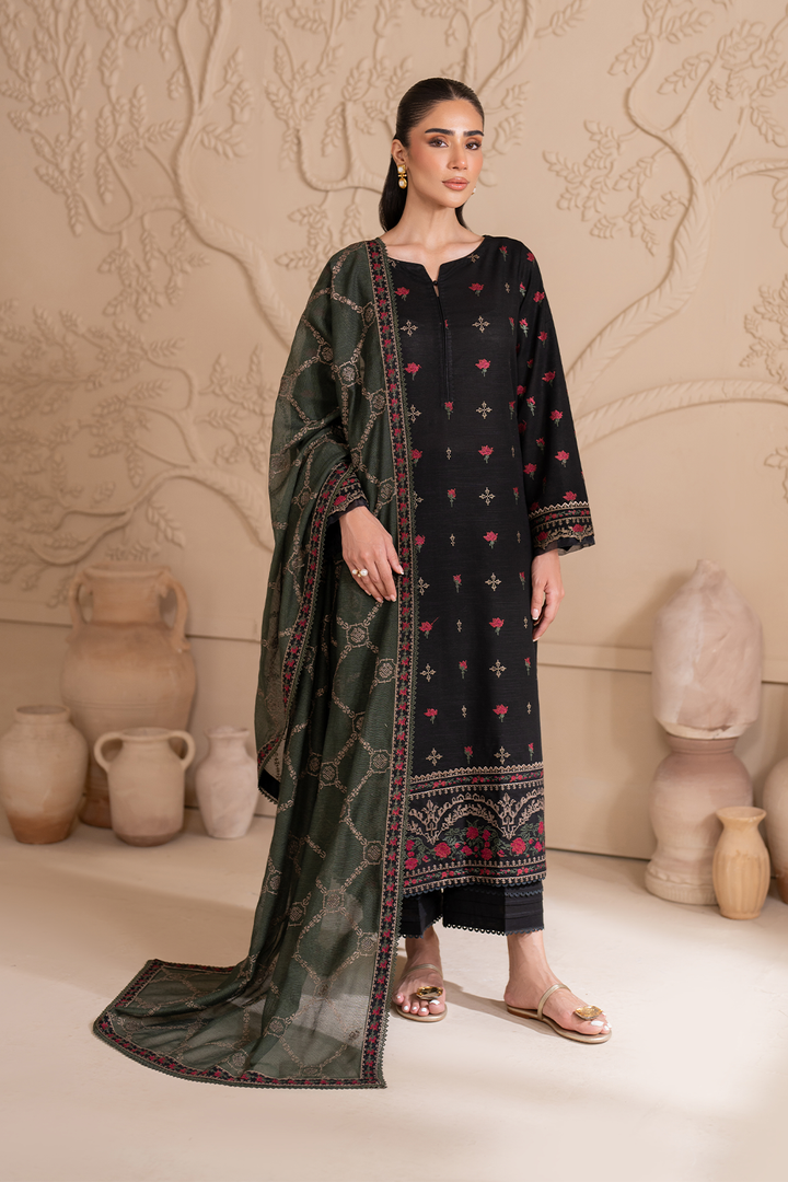 UE-294 Embroidered Khaddar - Iznik