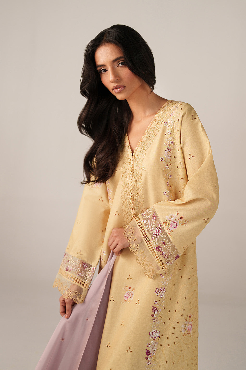 Butter Yellow Embroidered Lawn dress | Spring Summer Lawn collection'26 Iznik Butter Yellow Embroidered Lawn dress | Spring Summer Lawn collection'26 Iznik