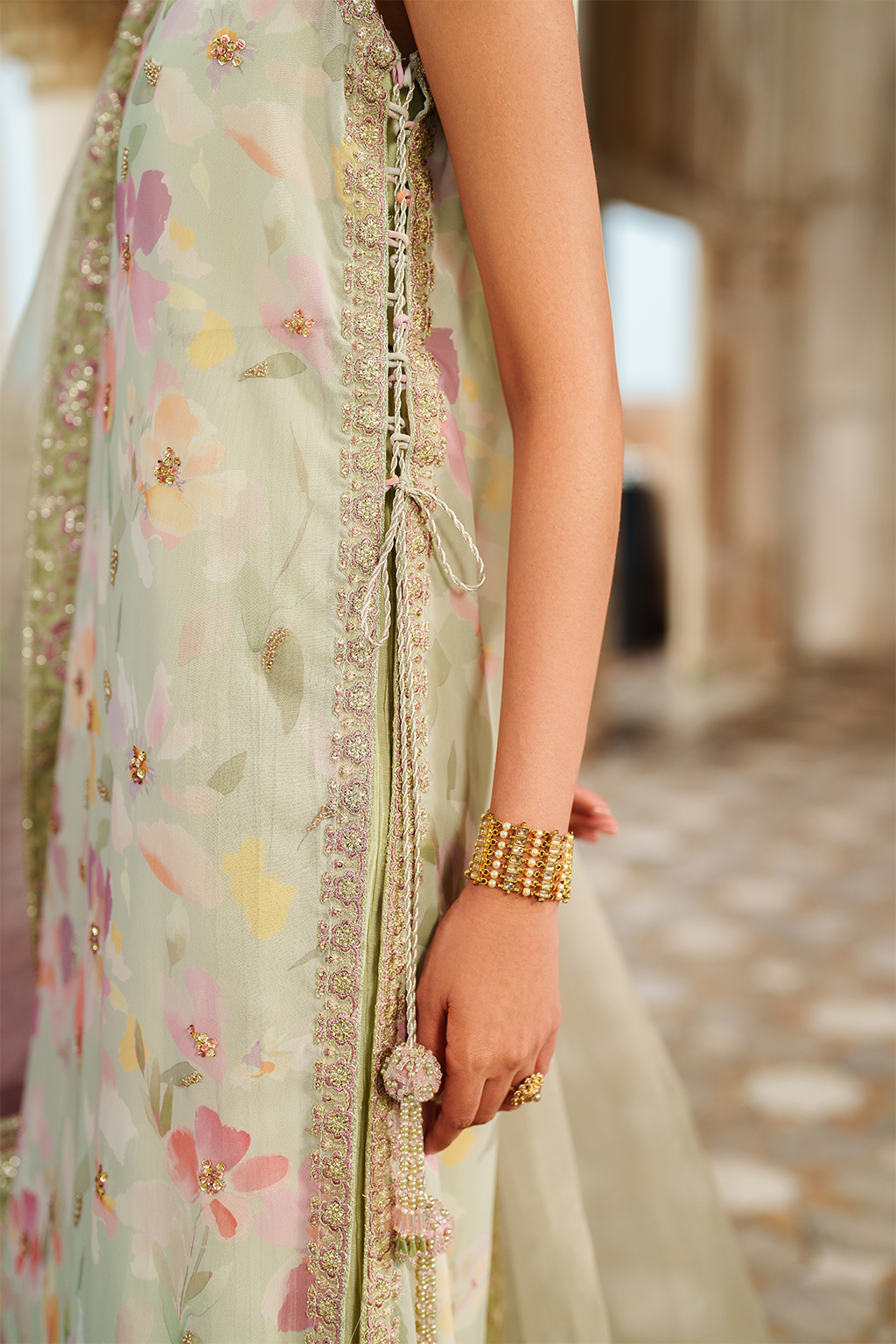 UE-549  Printed Chiffon - Iznik