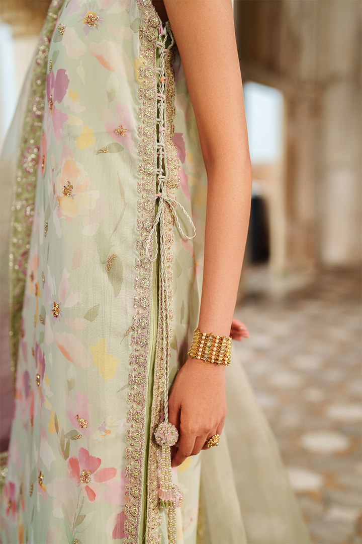 UE-549  Printed Chiffon - Iznik