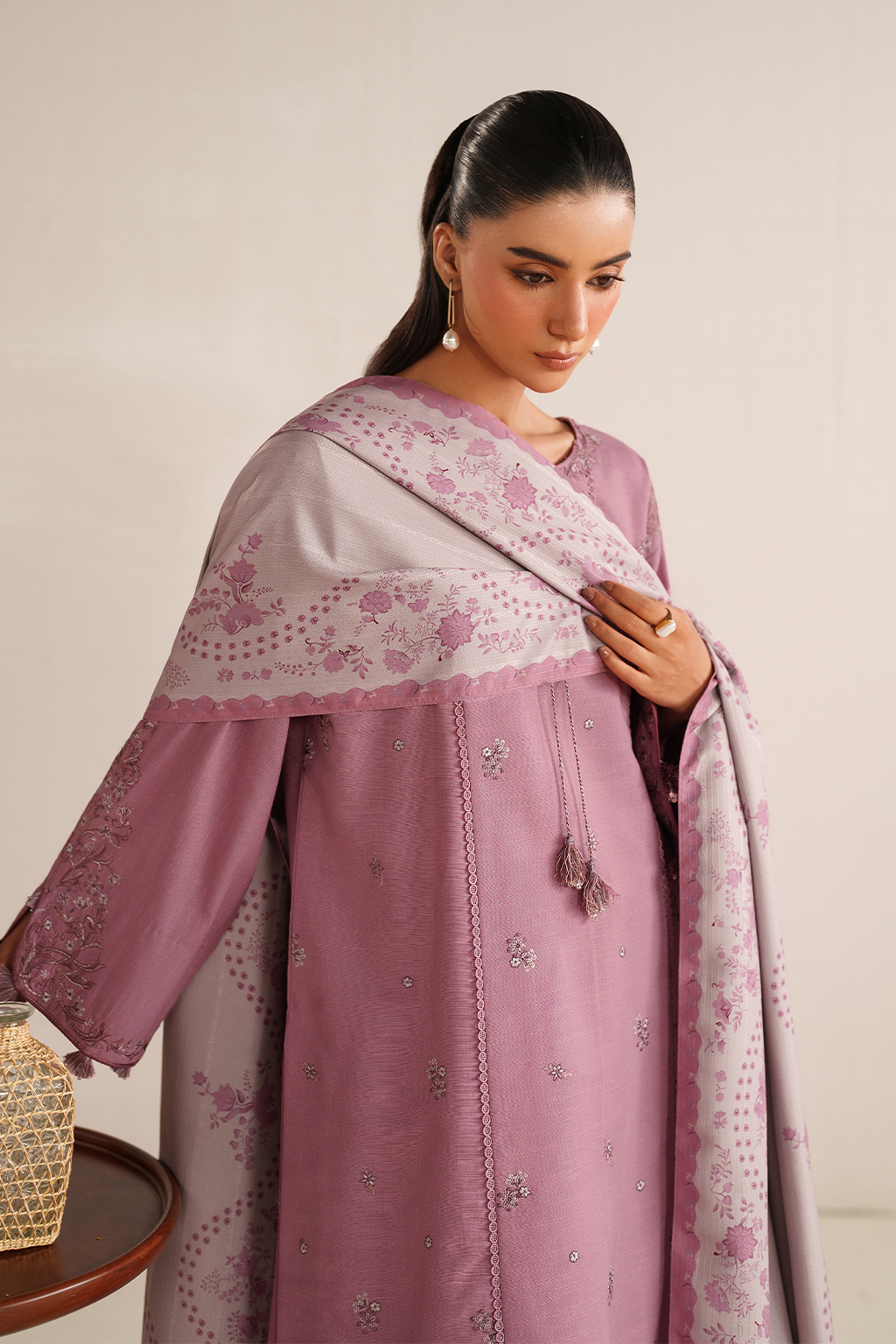 UE-580 Embroidered Khaddar