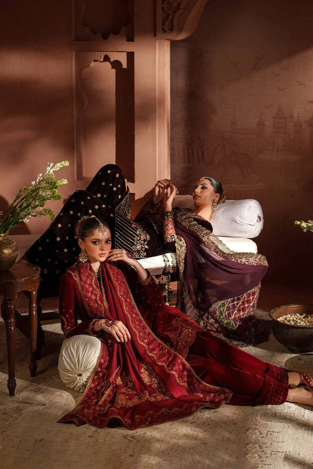 IV-61 Embroidered Velvet