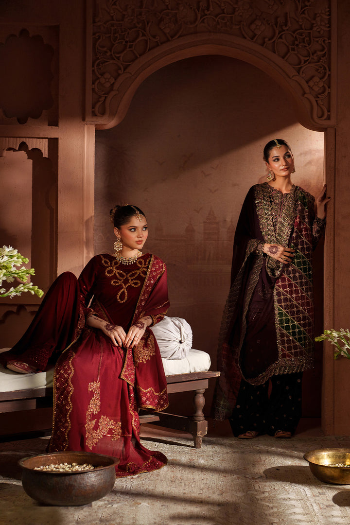 IV-61 Embroidered Velvet