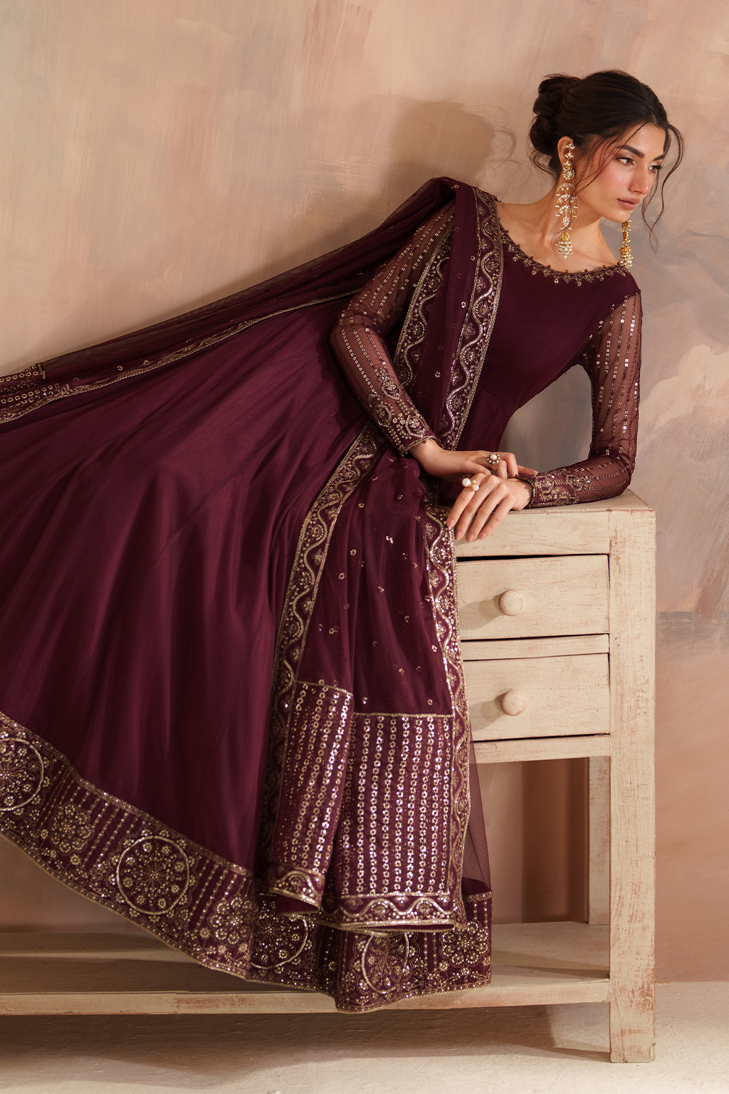 CC-80 Embroidered Net