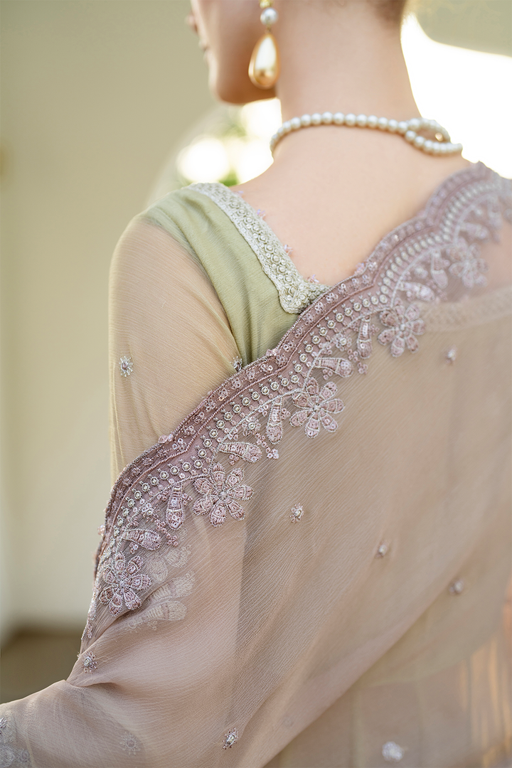 CC-68 Embroidered Chiffon - Iznik