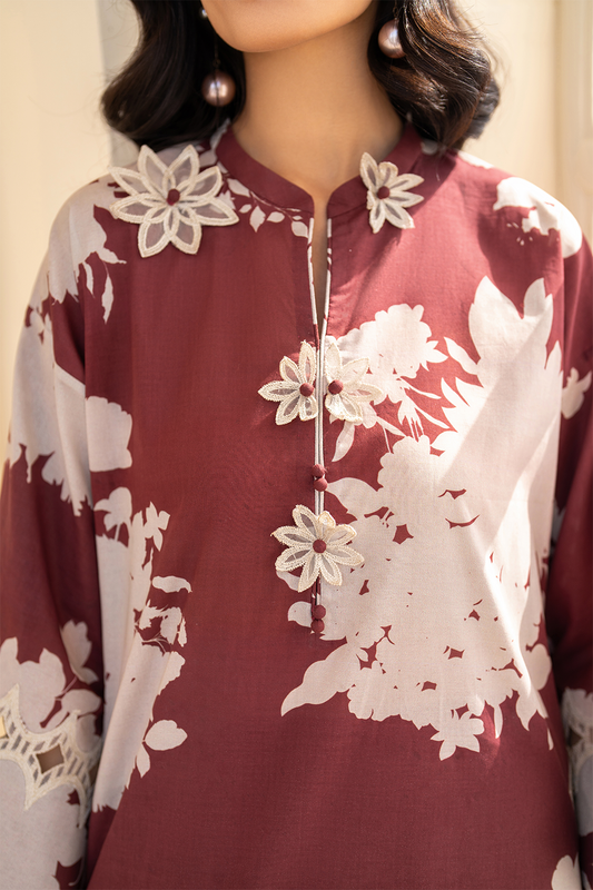 IP-301 Printed Lawn - Iznik