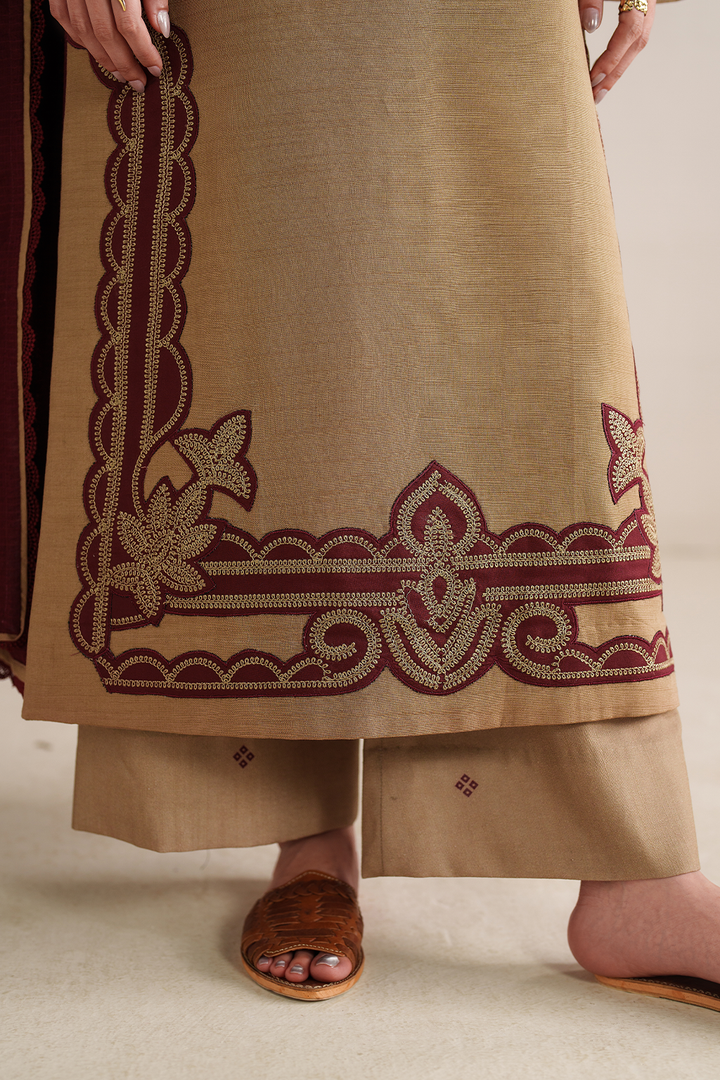 UE-583 Embroidered Khaddar