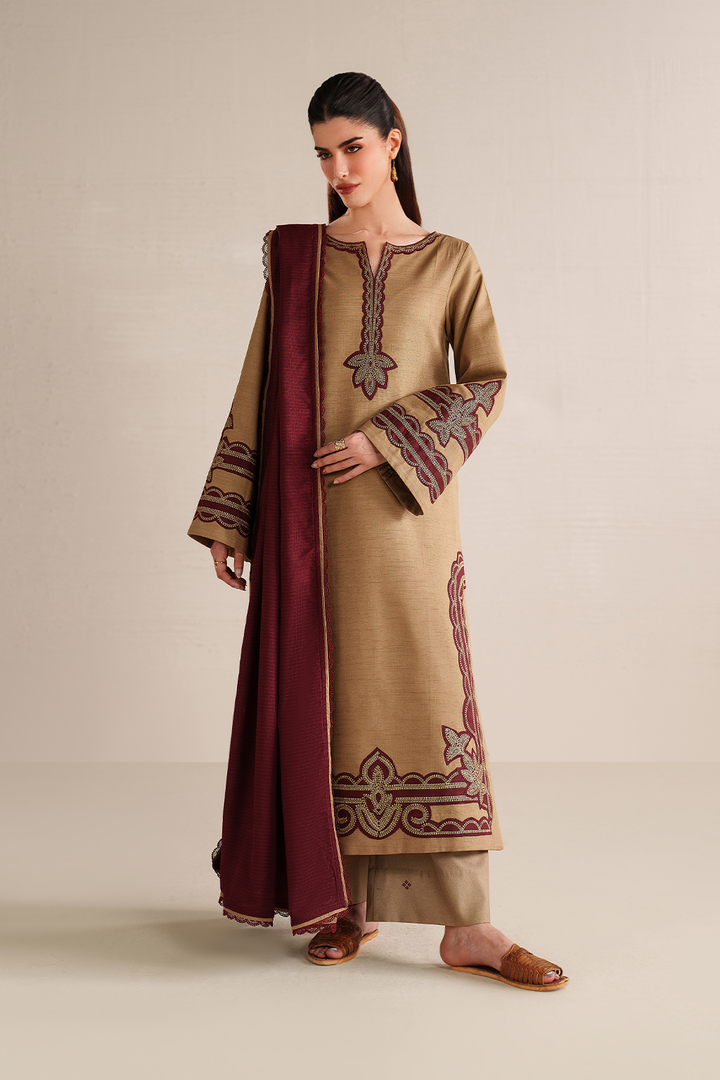UE-583 Embroidered Khaddar