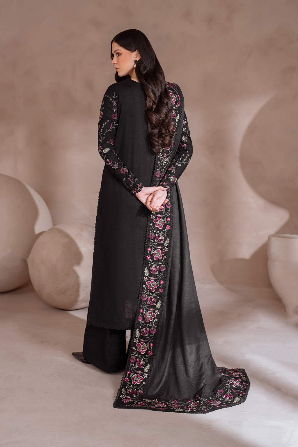 UE-380 Embroidered Khaddar