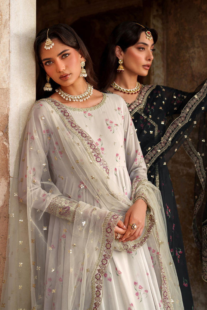 UE-550  Printed Chiffon - Iznik