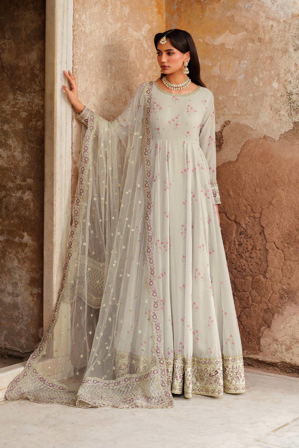 UE-551  Printed Chiffon - Iznik